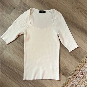 Tahari Ribbed Knit Top